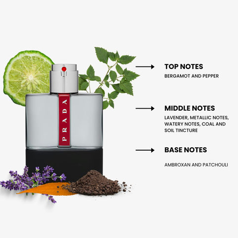 Luna Rossa Carbon For Men By Prada Eau de Toilette Spray