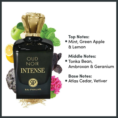 Oud Noir Intense by Rai Phalail Eau de Parfum Spray 3.4 oz