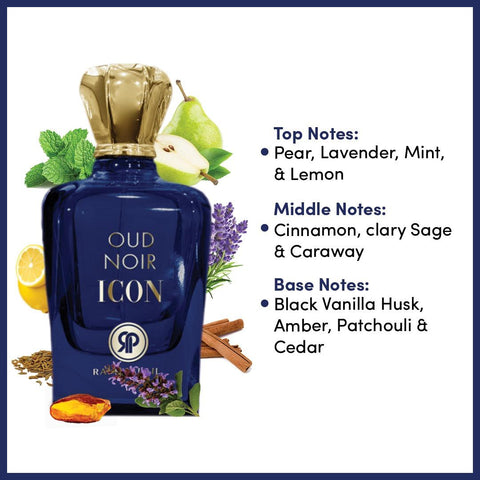 Oud Noir Icon by Rai Phalail Eau de Parfum Spray 3.4 oz