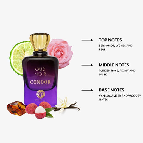Oud Noir Condor by Rai Phalail Eau de Parfum Spray 3.4 oz