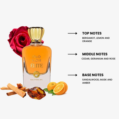 Oud Noir Elite by Rai Phalail Eau de Parfum Spray 3.4 oz