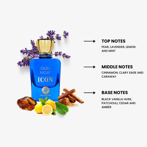 Oud Noir Icon by Rai Phalail Eau de Parfum Spray 3.4 oz