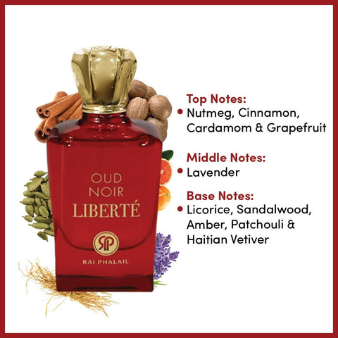 Oud Noir Liberte by Rai Phalail Eau de Parfum Spray 3.4 oz