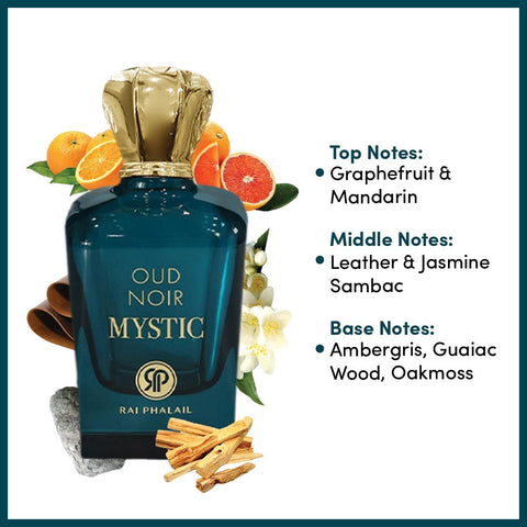 Oud Noir Mystic by Rai Phalail Eau de Parfum Spray 3.4 oz