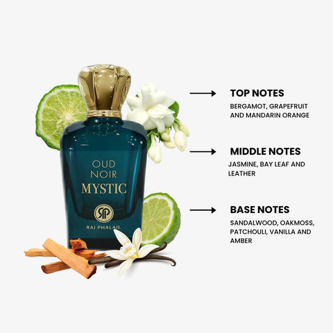 Oud Noir Mystic by Rai Phalail Eau de Parfum Spray 3.4 oz