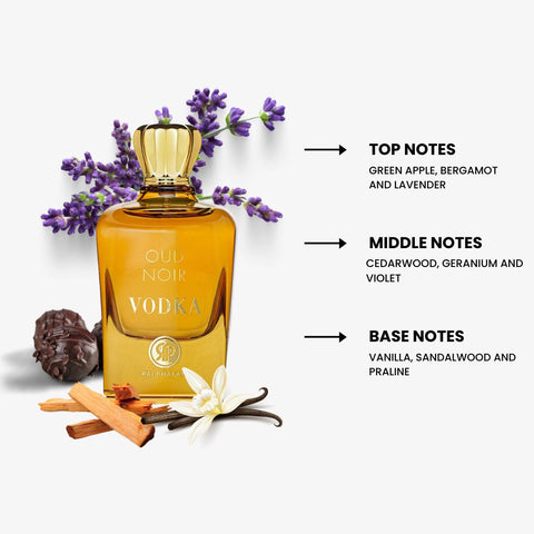 Oud Noir Vodka by Rai Phalail Eau de Parfum Spray 3.4 oz