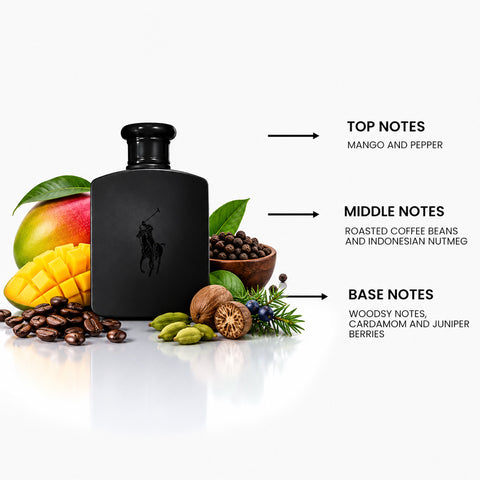 Polo Double Black For Men By Ralph Lauren Eau De Toilette Spray