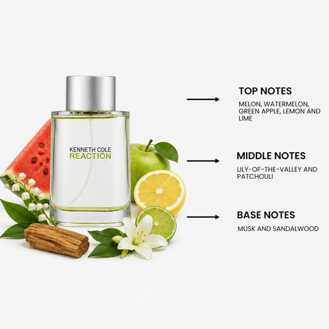 Reaction For Men By Kenneth Cole Eau De Toilette Spray 3.4 oz