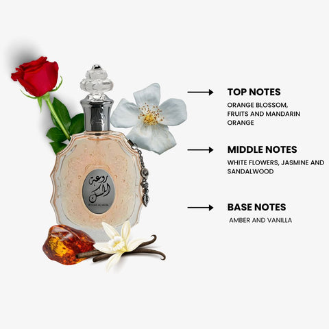 Rouat Al Musk For Women by Lattafa Eau De Parfum Spray 3.4 oz