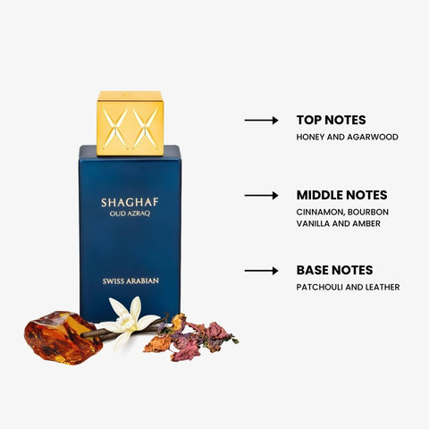 Shaghaf Oud Azraq By Swiss Arabian Eau De Parfum Spray 2.5 oz