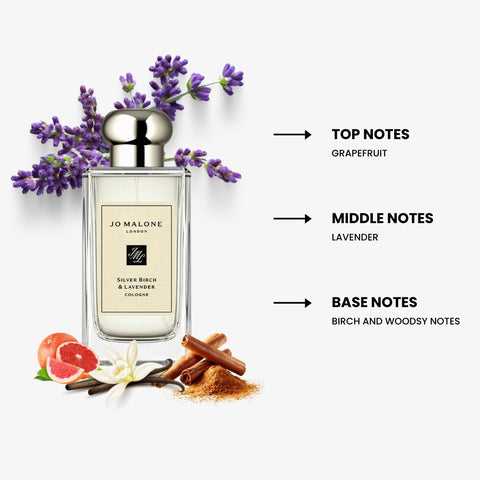 Silver Birch & Lavender By Jo Malone Eau de Cologne 3.4 oz