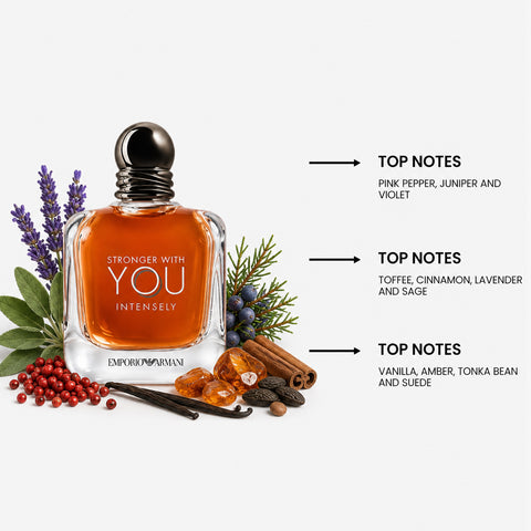 Stronger with You Intensely For Men By Emporio Armani Eau de Parfum Spray 3.4 oz
