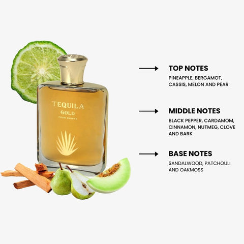 Tequila Gold For Men By Tequila Eau de Parfum Spray 3.3 oz