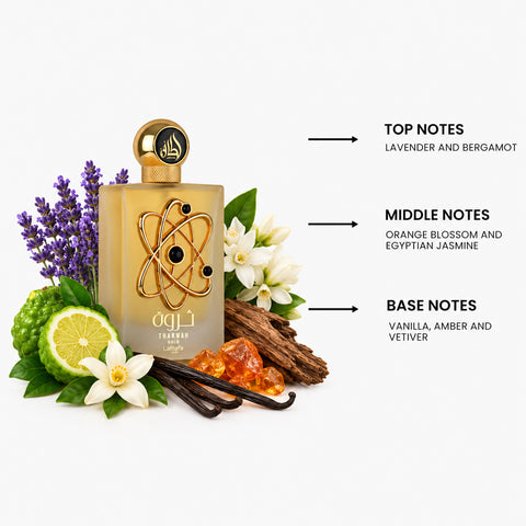 Tharwah Gold by Lattafa Eau De Parfum Spray 3.4 oz