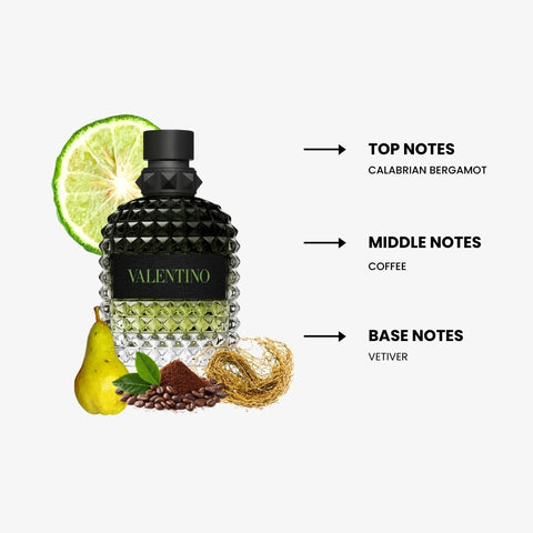Valentino Uomo Born In Roma Green Stravaganza For Men By Valentino Eau de Toilette Spray