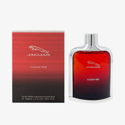 Jaguar Classic Red For Men Eau de Toilette Spray 3.4 oz