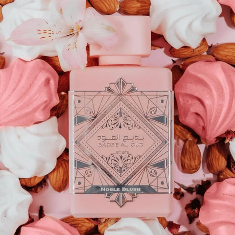 Bade'e Al Oud Noble Blush by Lattafa Eau De Parfum Spray 3.4 oz