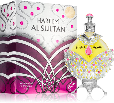 Hareem Al Sultan Silver Perfume Oil By Khadlaj 1.18 oz