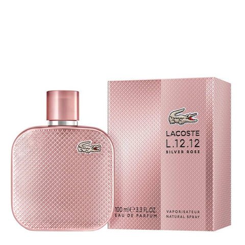 Lacoste 12.12 Silver Rose For Women By Lacoste Eau de Parfum Spray 3.4 oz