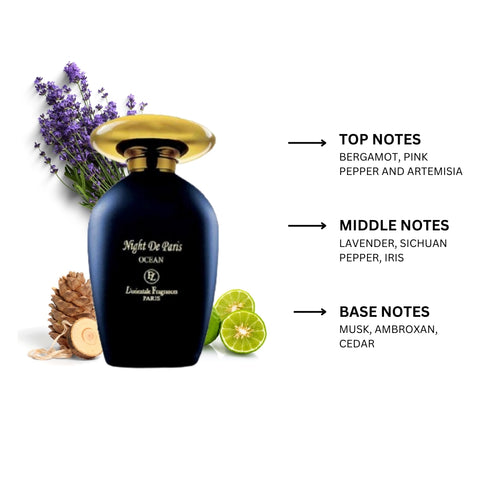 Night De Paris Ocean By Lorientale Fragrances Eau de Parfum Spray 3.3 oz