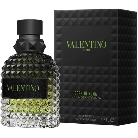 Valentino Uomo Born In Roma Green Stravaganza For Men By Valentino Eau de Toilette Spray 1.7 oz