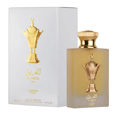 Al Areeq Gold For Men by Lattafa Eau De Parfum Spray 3.4 oz