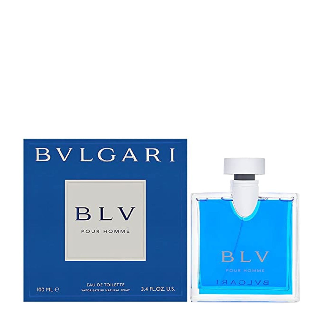 Bvlgari Men's BLV Pour Homme EDT Spray,Blue,3.4 oz Scent