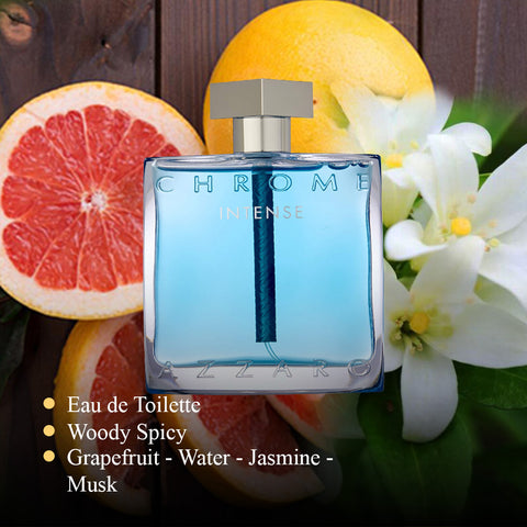 Chrome Intense For Men By Azzaro Eau De Toilette PerfumePlusOutlet