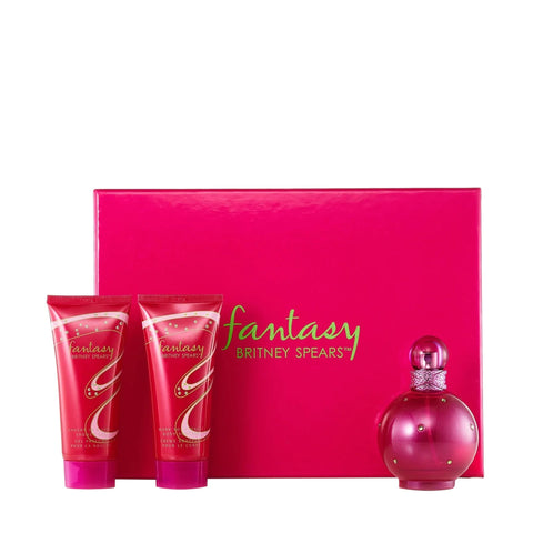 Fantasy For Women By Britney Spears Eau De Parfum Spray 3.4 oz. Gift set 3 pieces