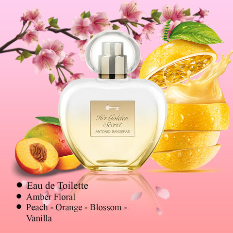 Golden Secret Women by Antonio Banderas EDT PerfumePlusOutlet