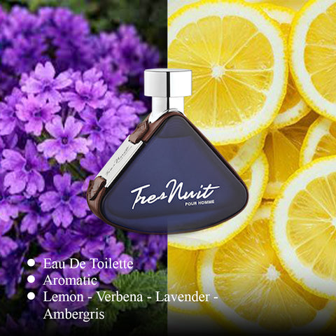 Tres Nuit For Men by Armaf Eau De Toilette Spray 3.4 oz