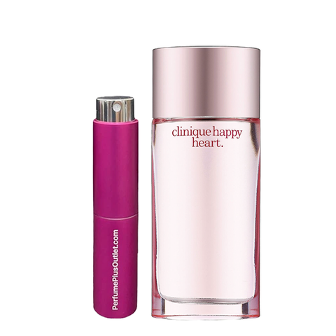 Travel Spray Pink 0.27 oz filled with Happy Heart for Women By Clinique