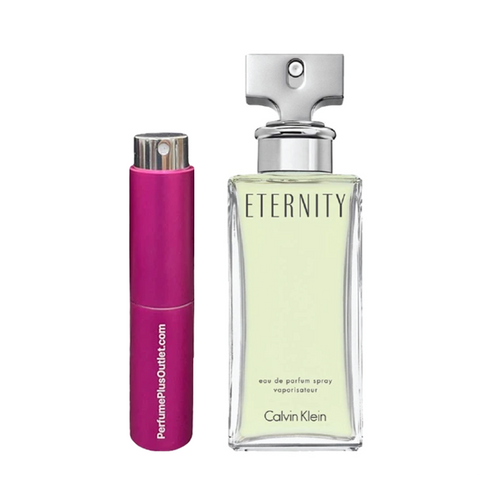 Travel Spray Pink 0.27 oz filled with Eternity for Women By Calvin Klein
