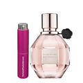 Travel Spray Pink 0.27 oz filled with Flowerbomb for Women By Viktor & Rolf